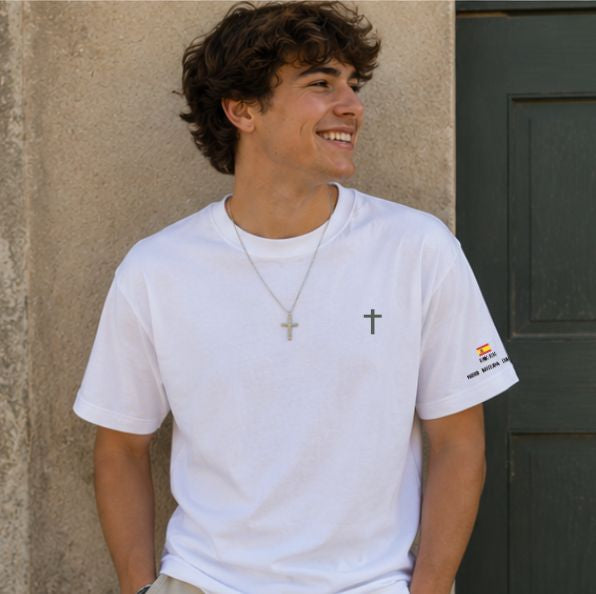 Camisetas VERDE OLIVA COLECCIÓN PAPA LEÓN XIV "DAME LA PAZ"