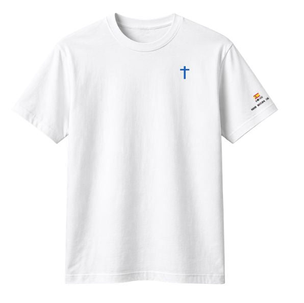 Camiseta AZUL COLECCIÓN PAPA LEÓN XIV "DAME LA PAZ"