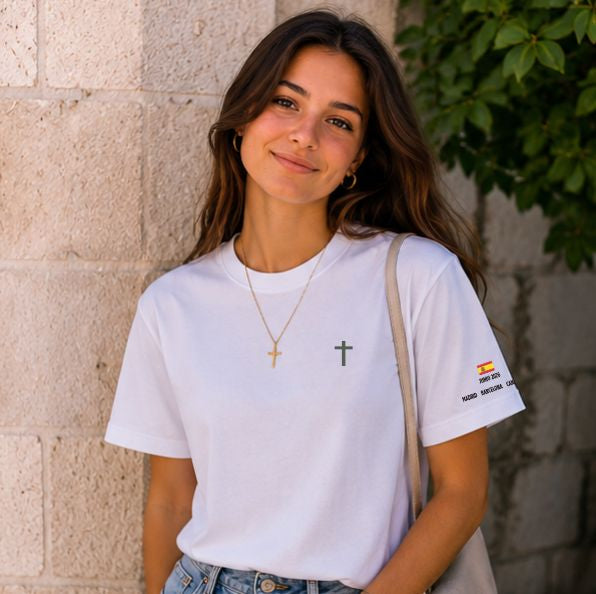 Camisetas VERDE OLIVA COLECCIÓN PAPA LEÓN XIV "DAME LA PAZ"